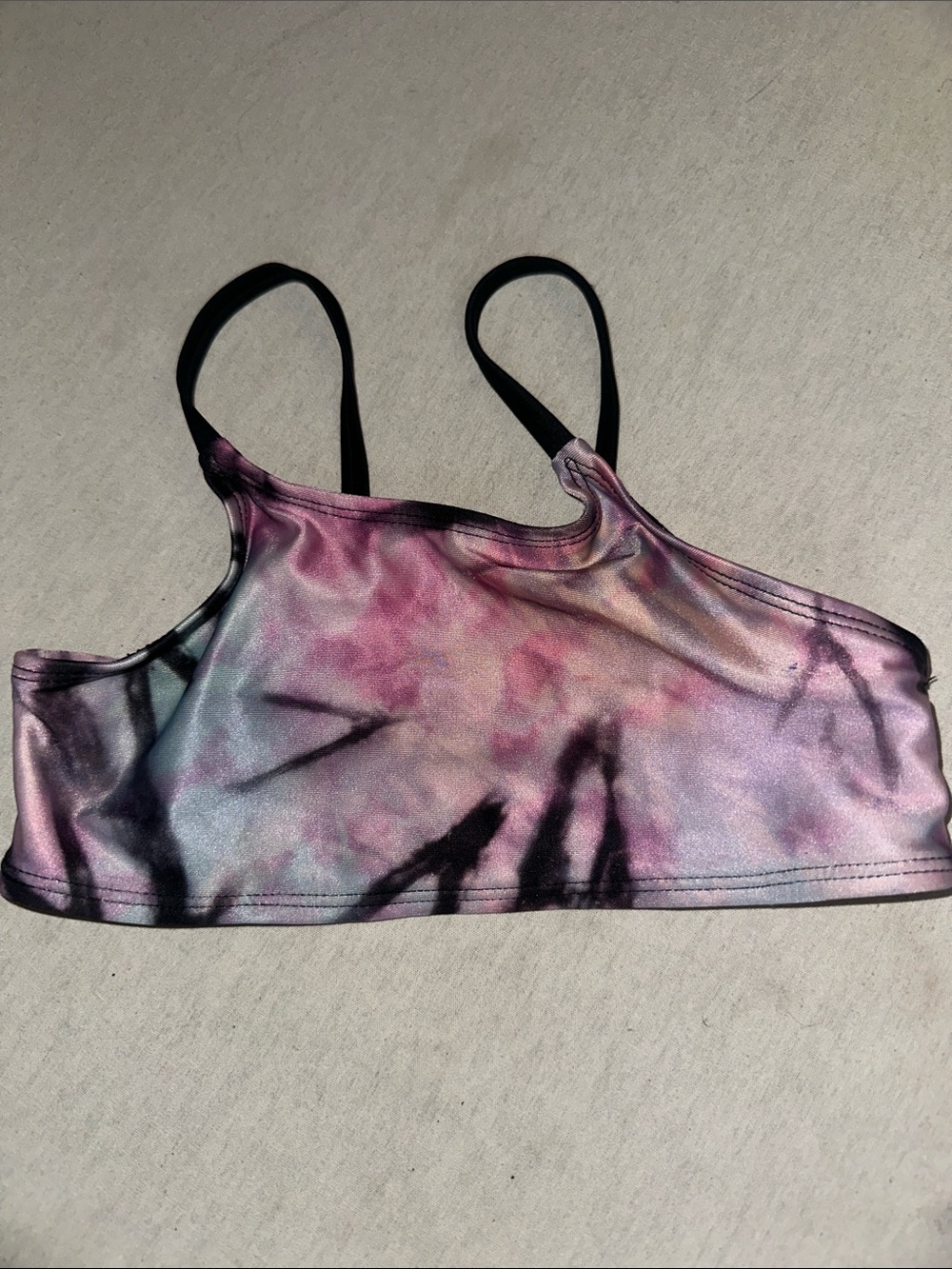 Kids Size 4/5 More Than Magic Tie-Dye in Pink and Lavender Bikini Top